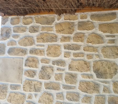 Enduit fausse pierre à La Gaude (06) Alpes Maritimes, façade