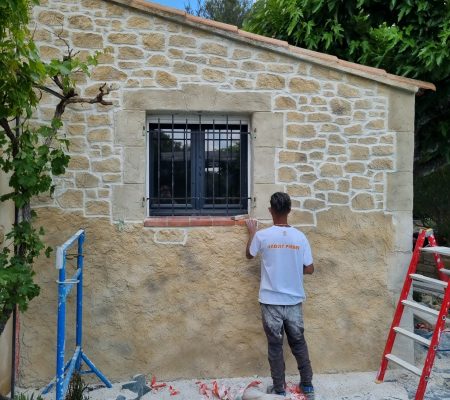 Crépi imitation pierre à Lafare (84) Vaucluse, sculptage Crépi imitation pierre à Lafare (84) Vaucluse, sculptage