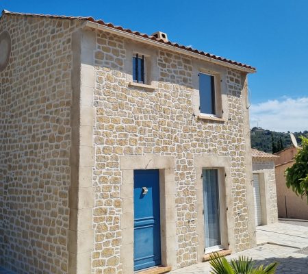 Enduit fausse pierre à La Gaude (06) Alpes Martimes